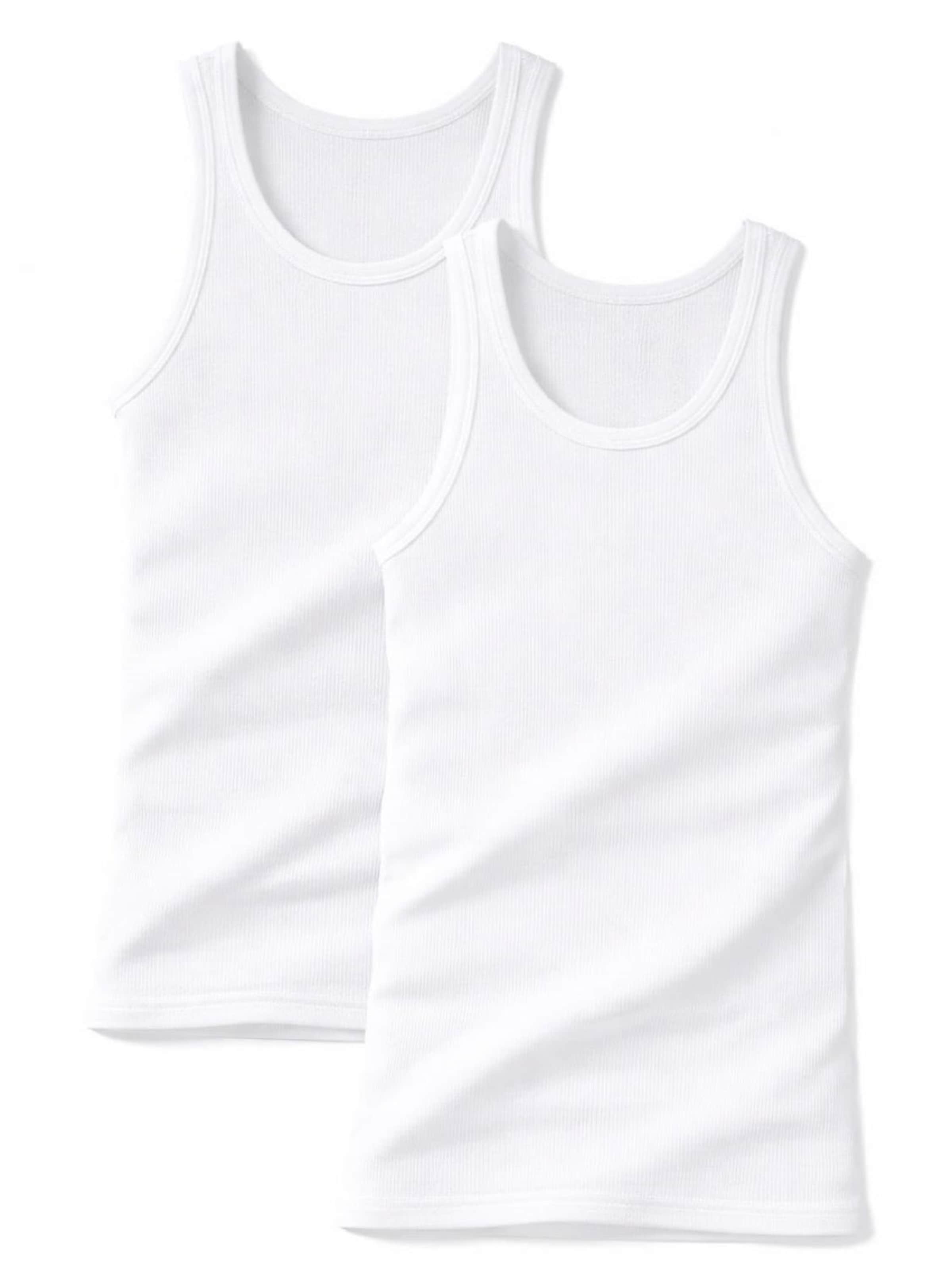 Cocain Underwear Undershirt in White: front