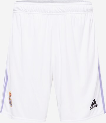 ADIDAS SPORTSWEARregular Sportske hlače 'Real Madrid 22/23 Home' - bijela boja: prednji dio