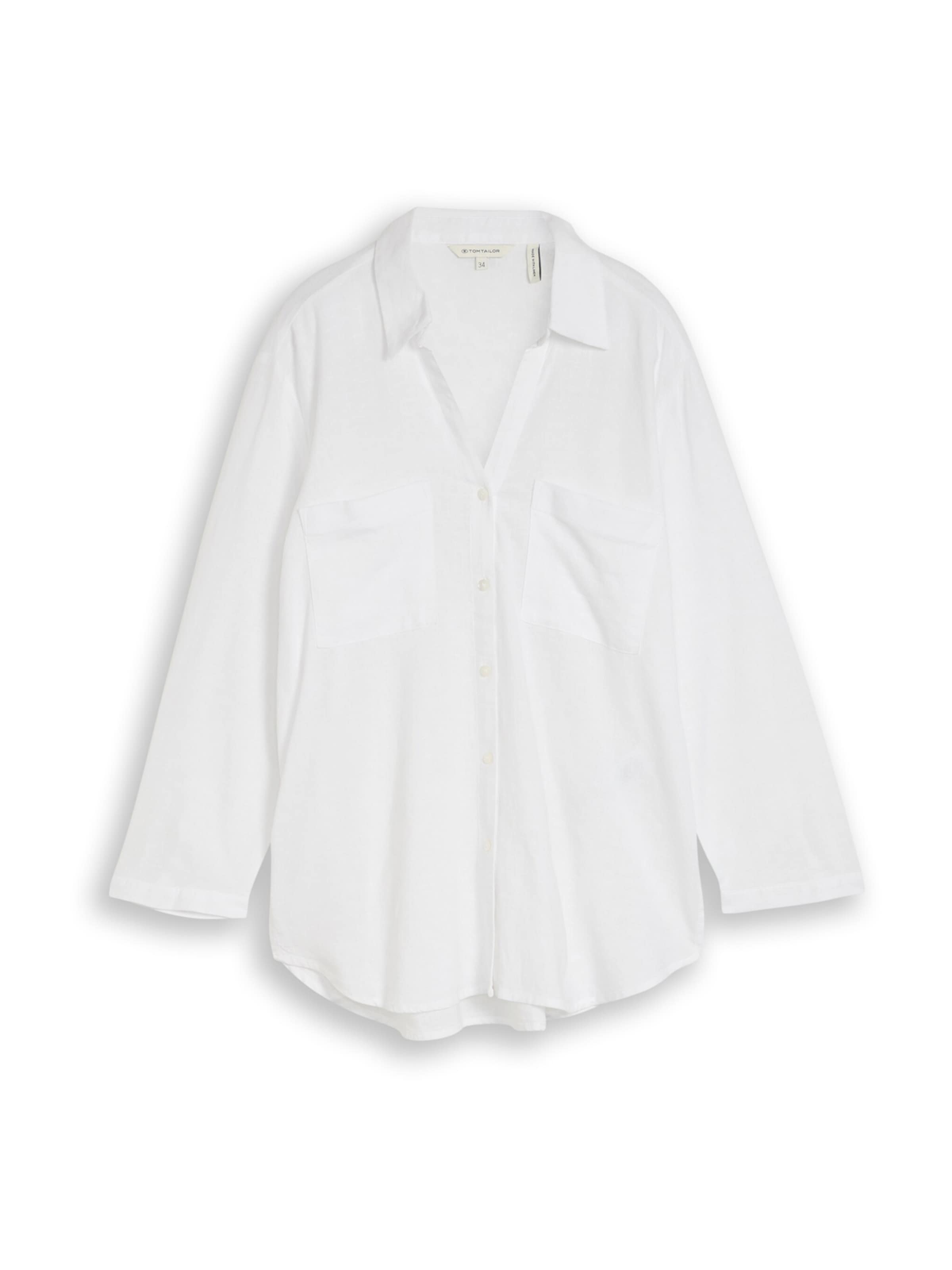 TOM TAILOR Блузка в Белый: спереди