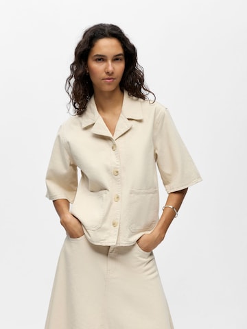 OBJECT Blouse in Beige: voorkant