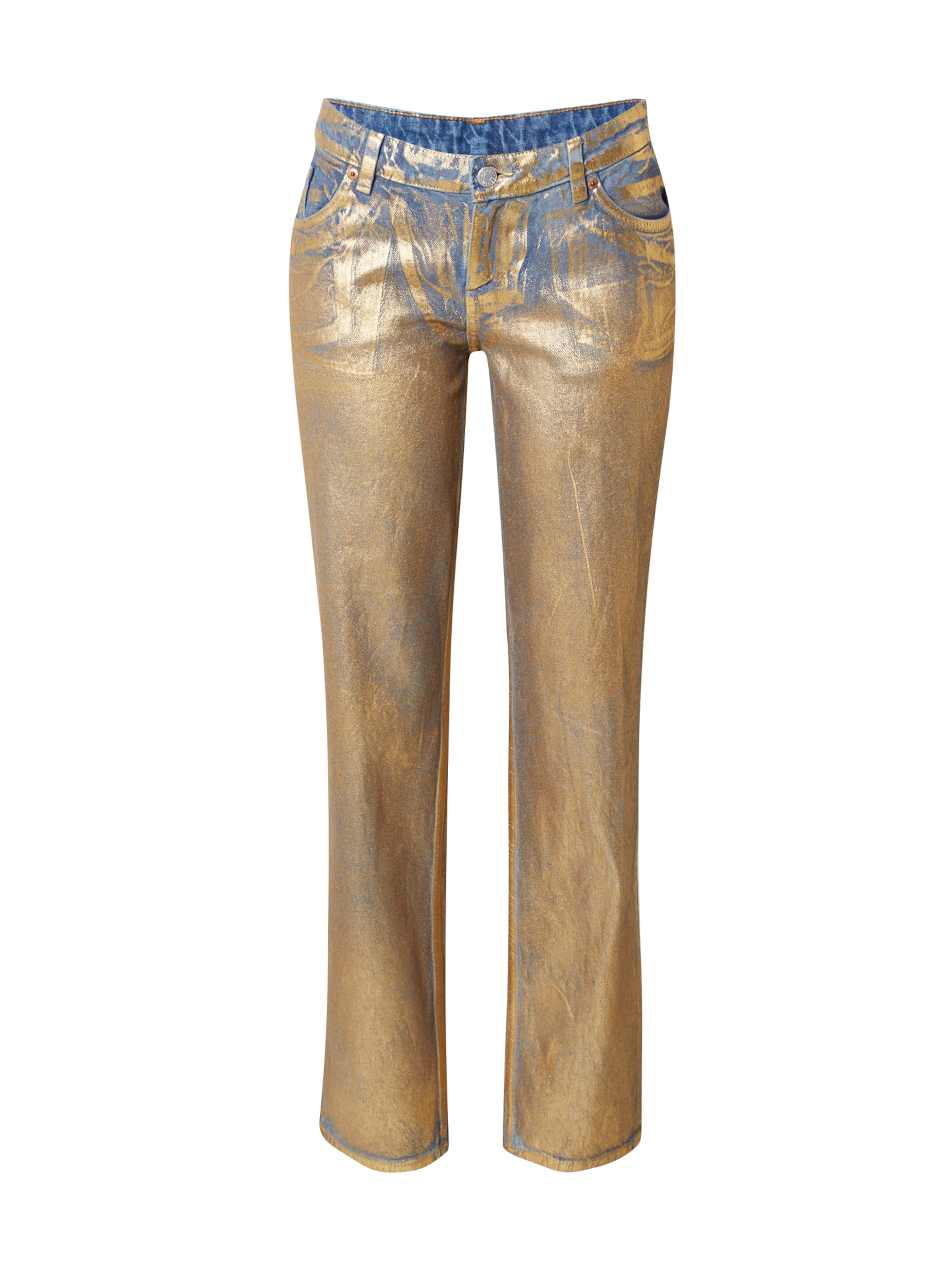 regular Jeans di Monki in oro: frontale