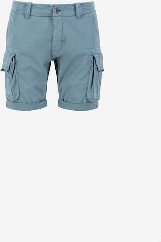 ALPHA INDUSTRIES Cargobroek in Blauw: voorkant