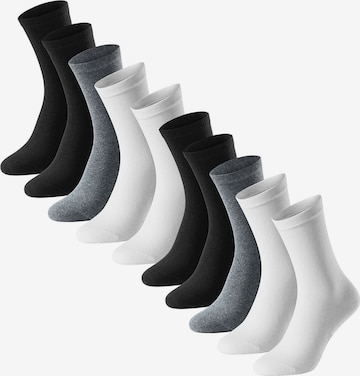 Chaussettes ' Bluebird ' SCHIESSER en gris : devant