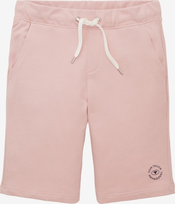 TOM TAILOR - regular Pantalón en rosa: frente