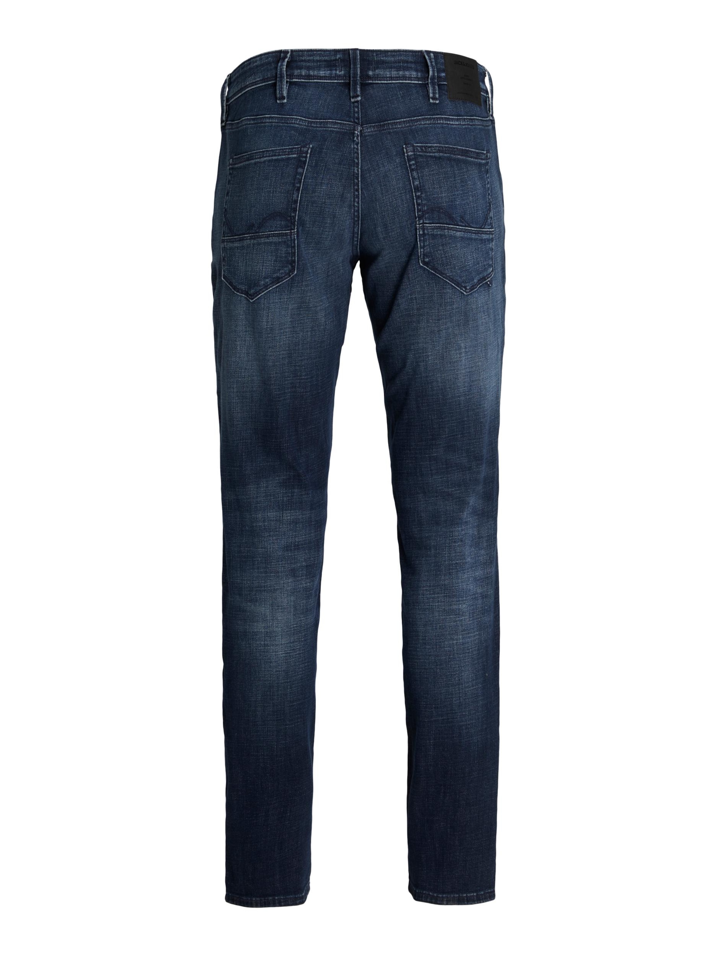 Jack & Jones Plus - Slimfit Vaquero 'JJIGlenn JJFox' en azul