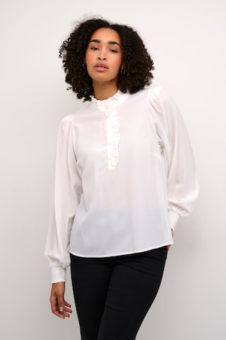 Kaffe - Blusa 'Dorit' en blanco: frente