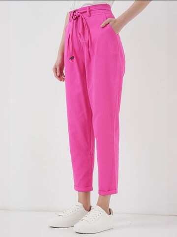 Effilé Pantalon à pince Bigdart en rose : devant