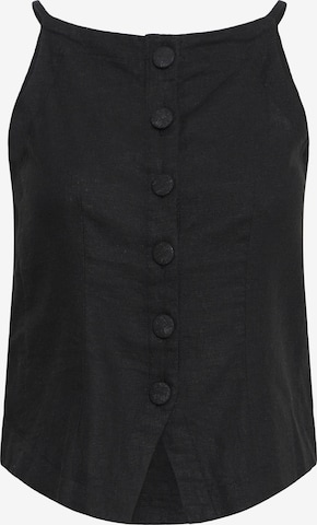 ICHI - Top 'Linno' en negro: frente