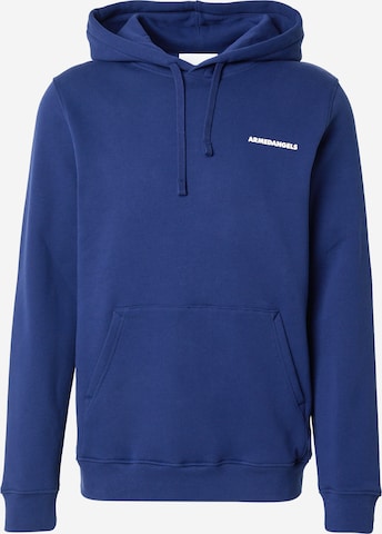 ARMEDANGELS Collegepaita 'PAARLO FREE SWIM' värissä sininen: etupuoli