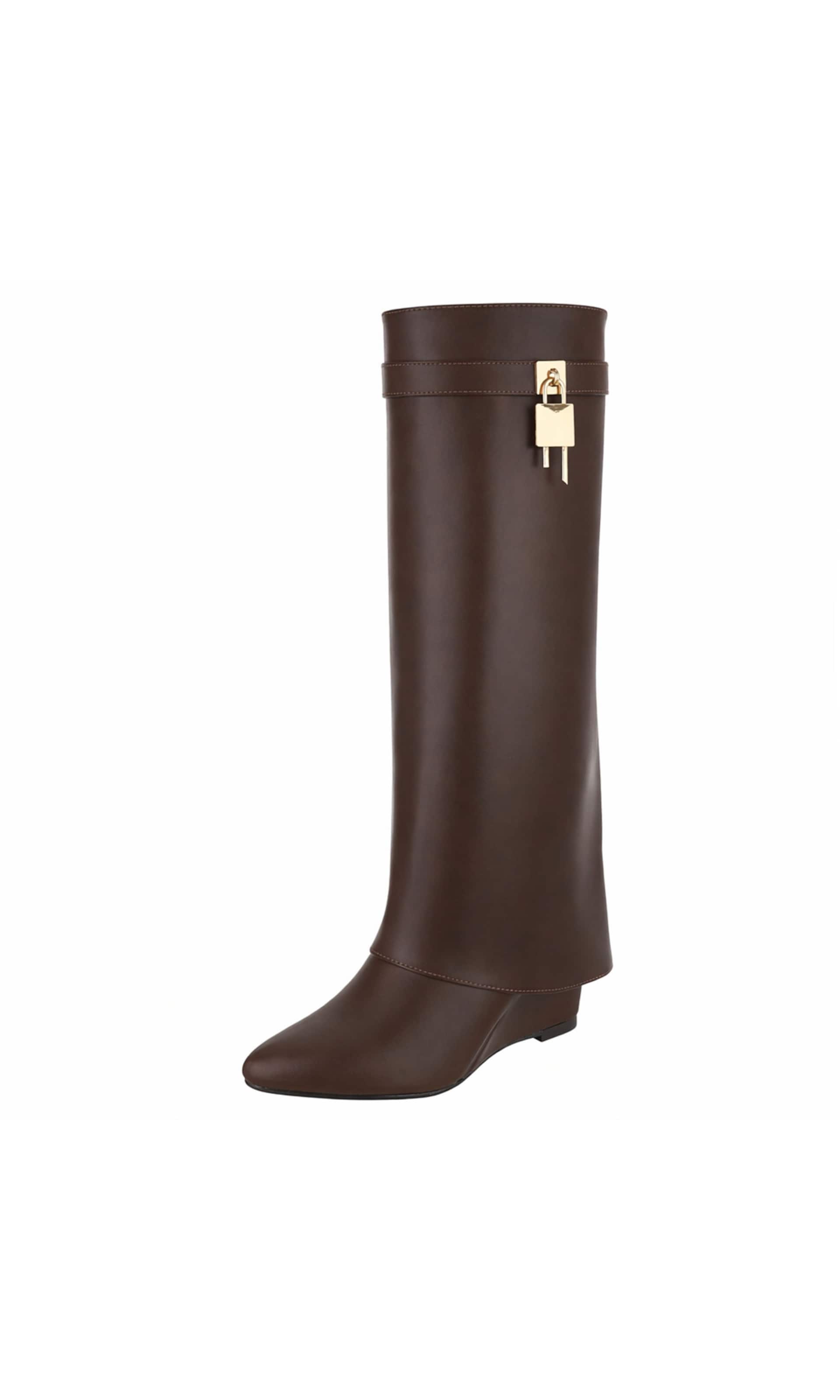 Ital-Design Boots in Brown: front