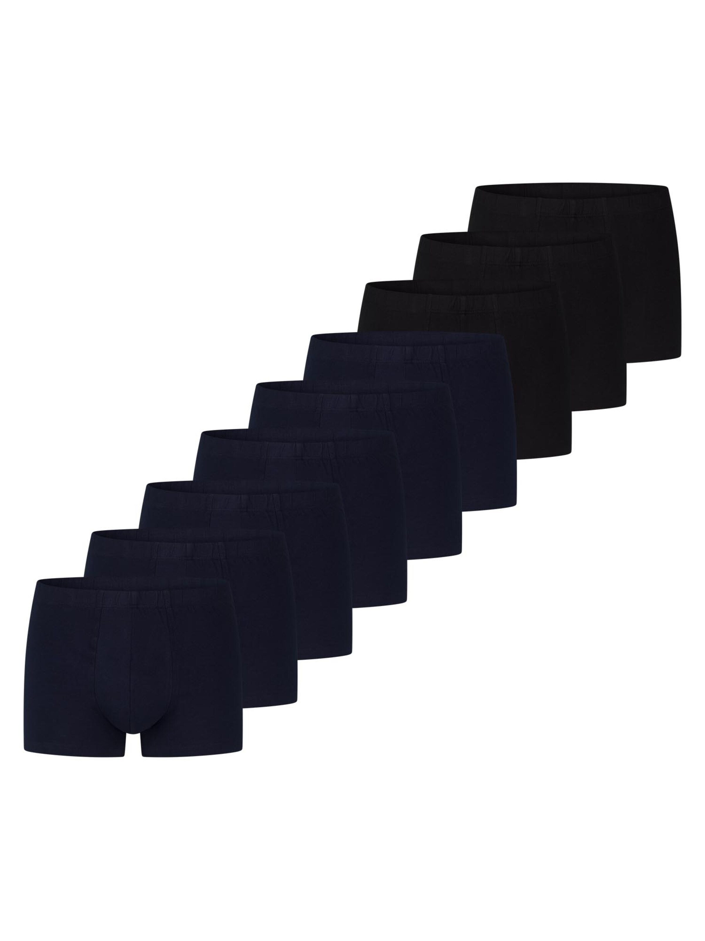 uncover by SCHIESSER Boxershorts 'Basic' in Zwart: voorkant