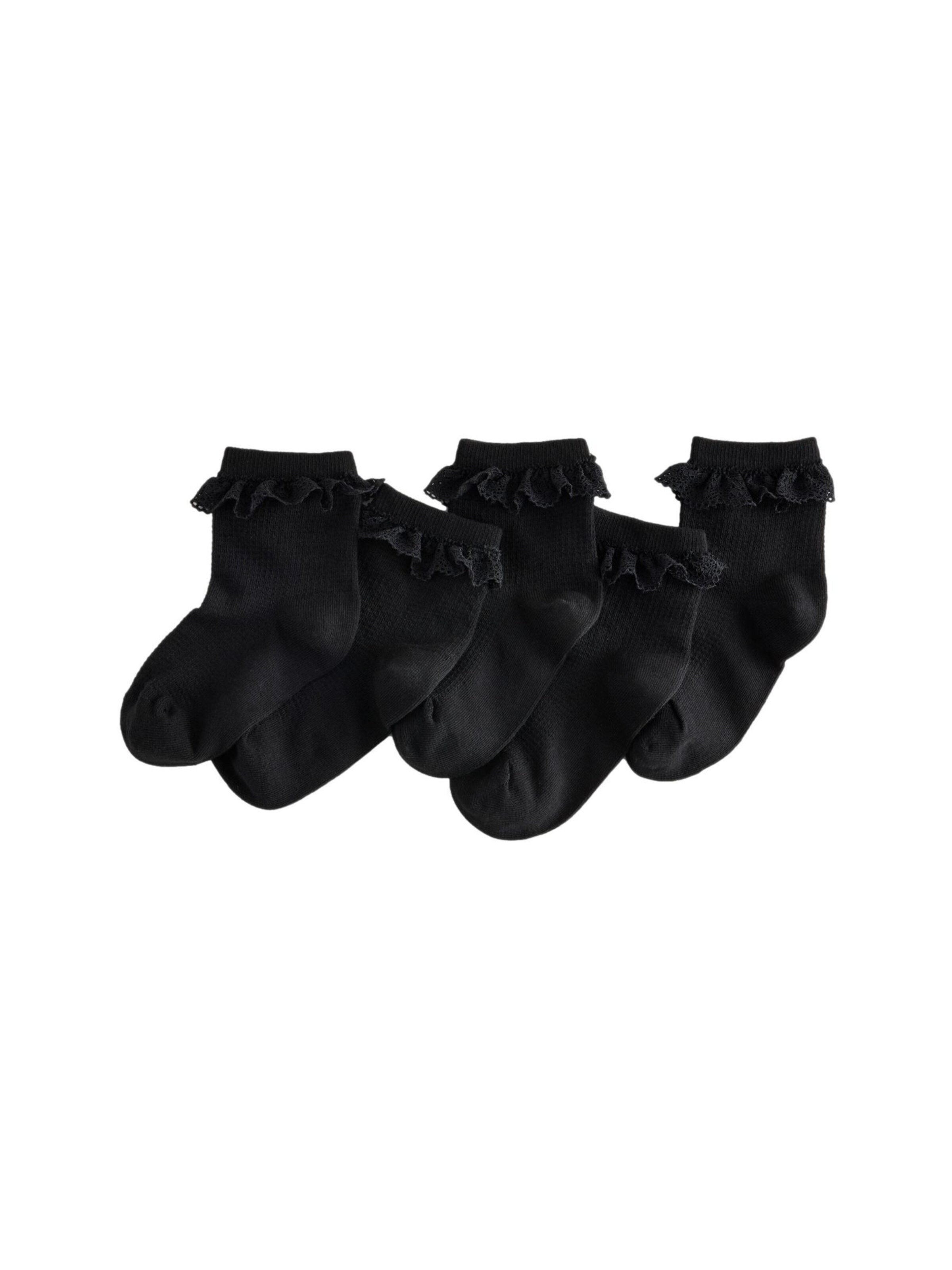 Next Socken in Schwarz: Vorderseite