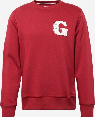 GANT Sweatshirt in Rood: voorkant