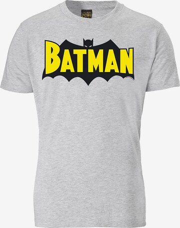 LOGOSHIRT Shirt 'Batman Wings' in Grey: front