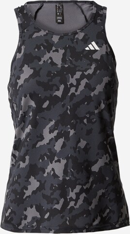 ADIDAS PERFORMANCE Sports Top 'Own The Run Camo' in Black: front