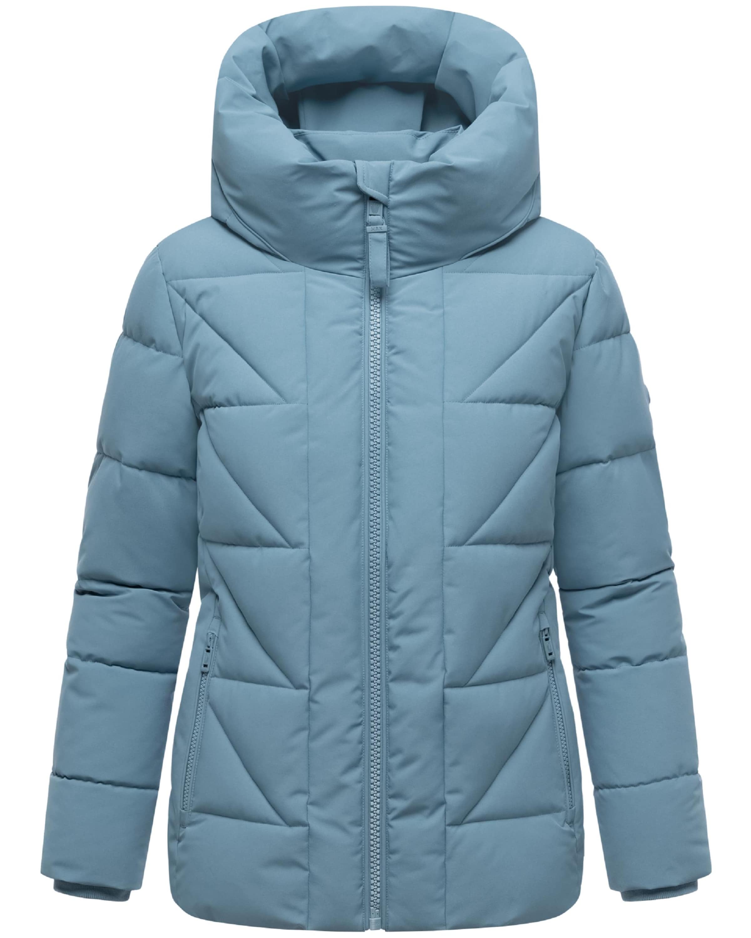 Veste d’hiver 'Kuschelnasee 16' MARIKOO en bleu : devant