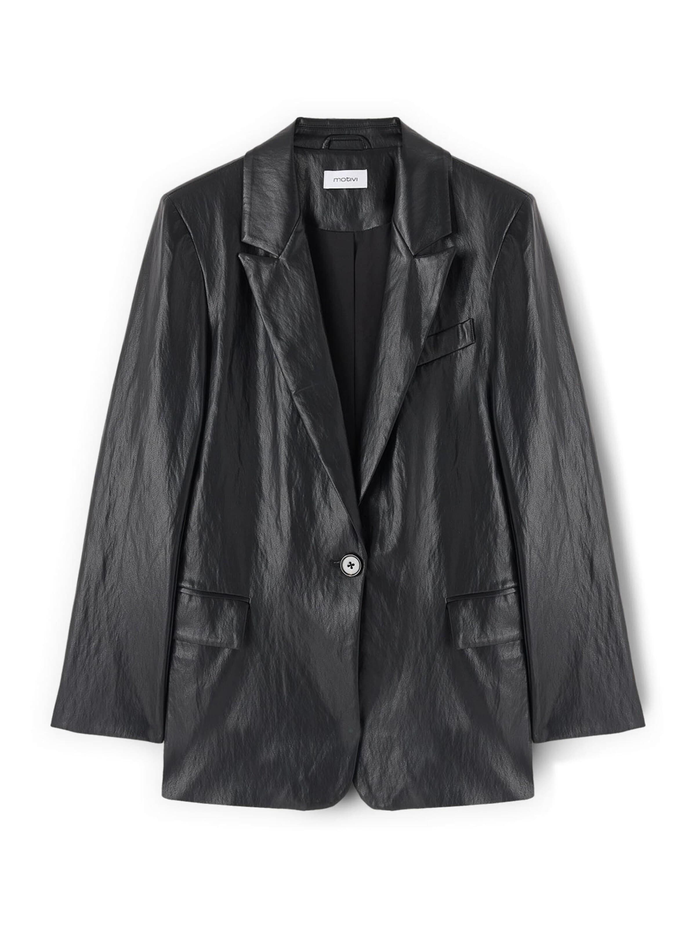 Veste mi-saison MOTIVI en noir : devant