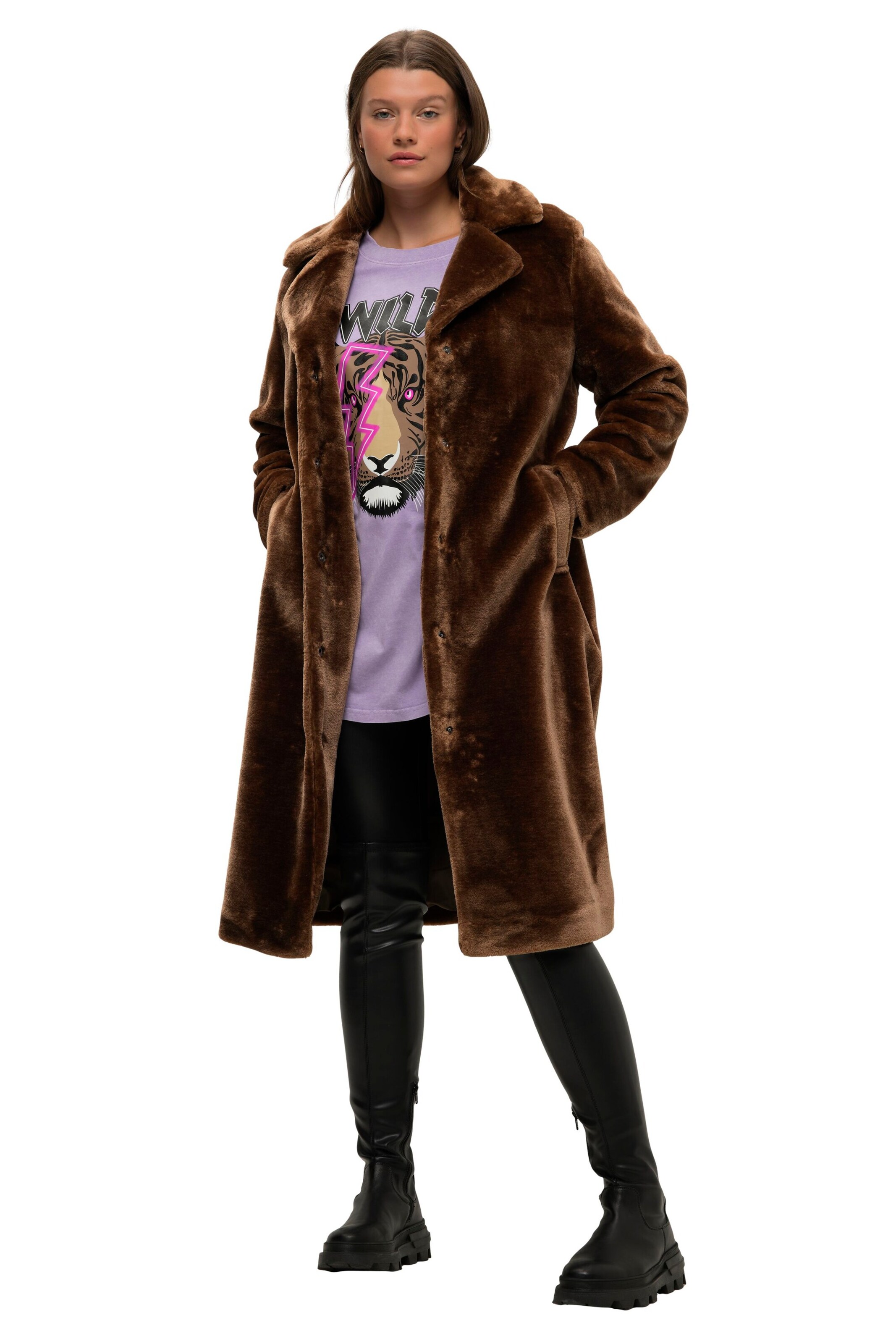 Manteau évasé grande taille hotsell