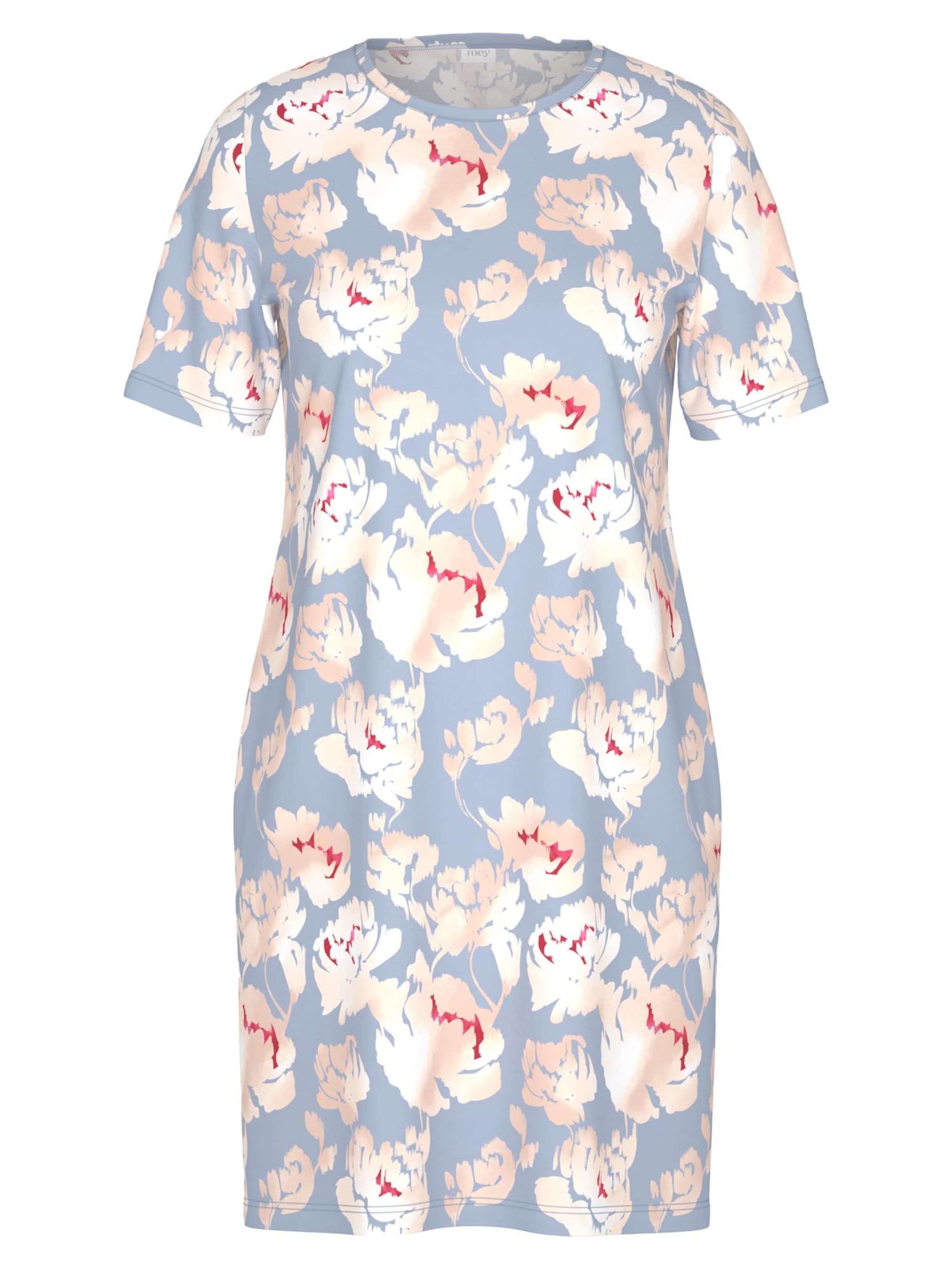 Mey Nightgown 'Petal Paradise' in Blue: front