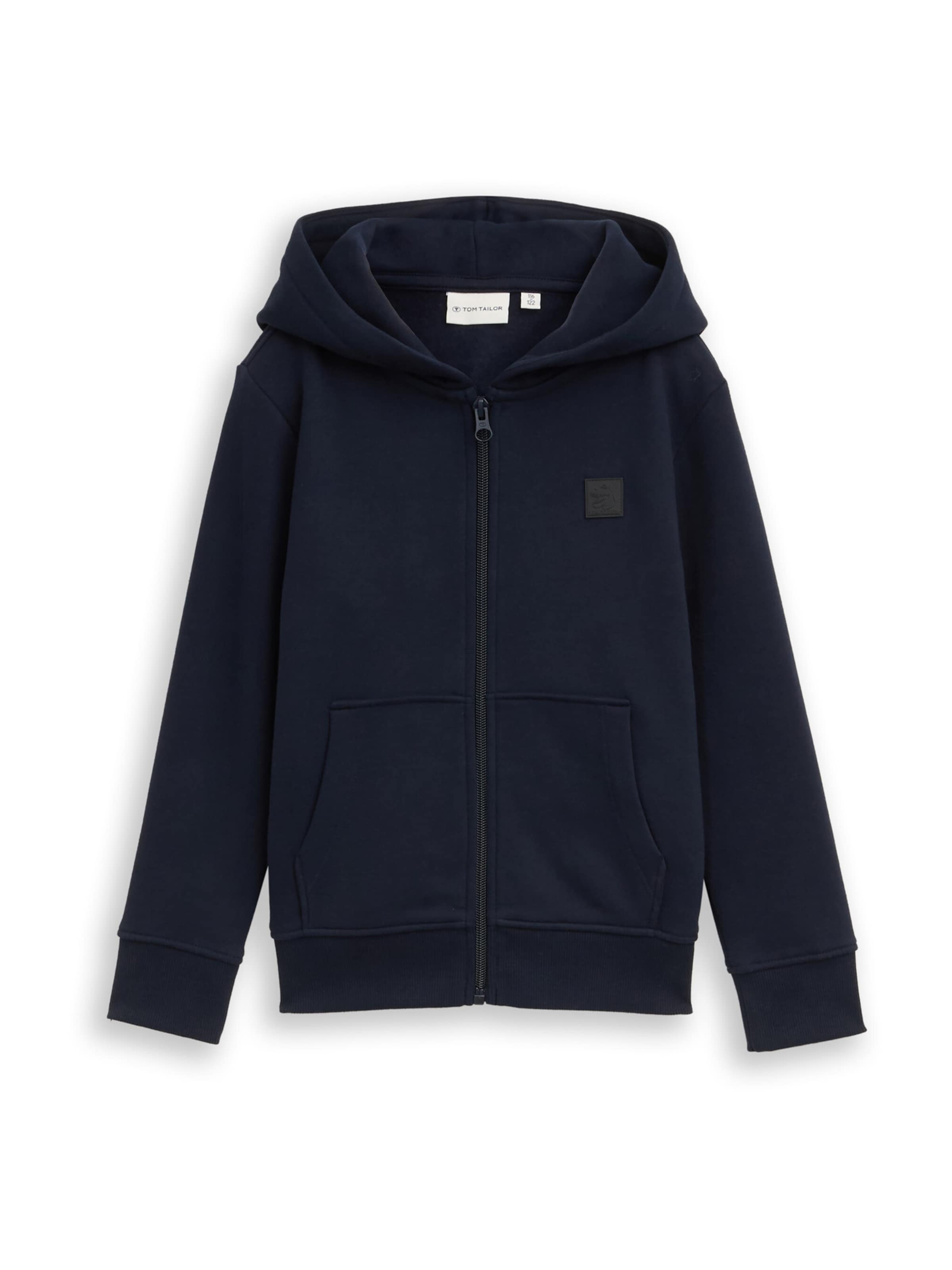 TOM TAILOR Sweatjacke in Blau: Vorderseite