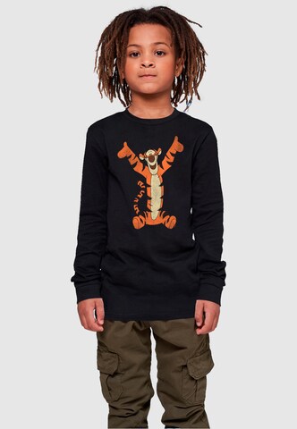 ABSOLUTE CULT Shirt 'Winnie The Pooh - Tigger' in Zwart: voorkant