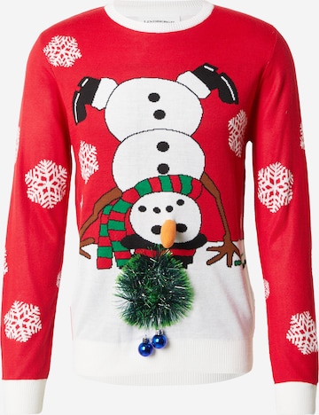 Lindbergh Neulepaita 'Xmas' värissä punainen: etupuoli