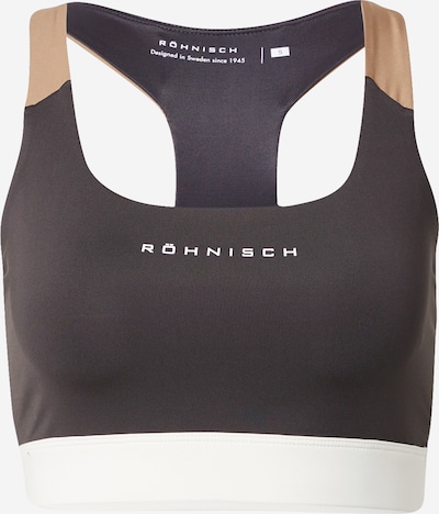 Röhnisch Sport-BH 'Billie' in braun / schwarz / weiß, Produktansicht