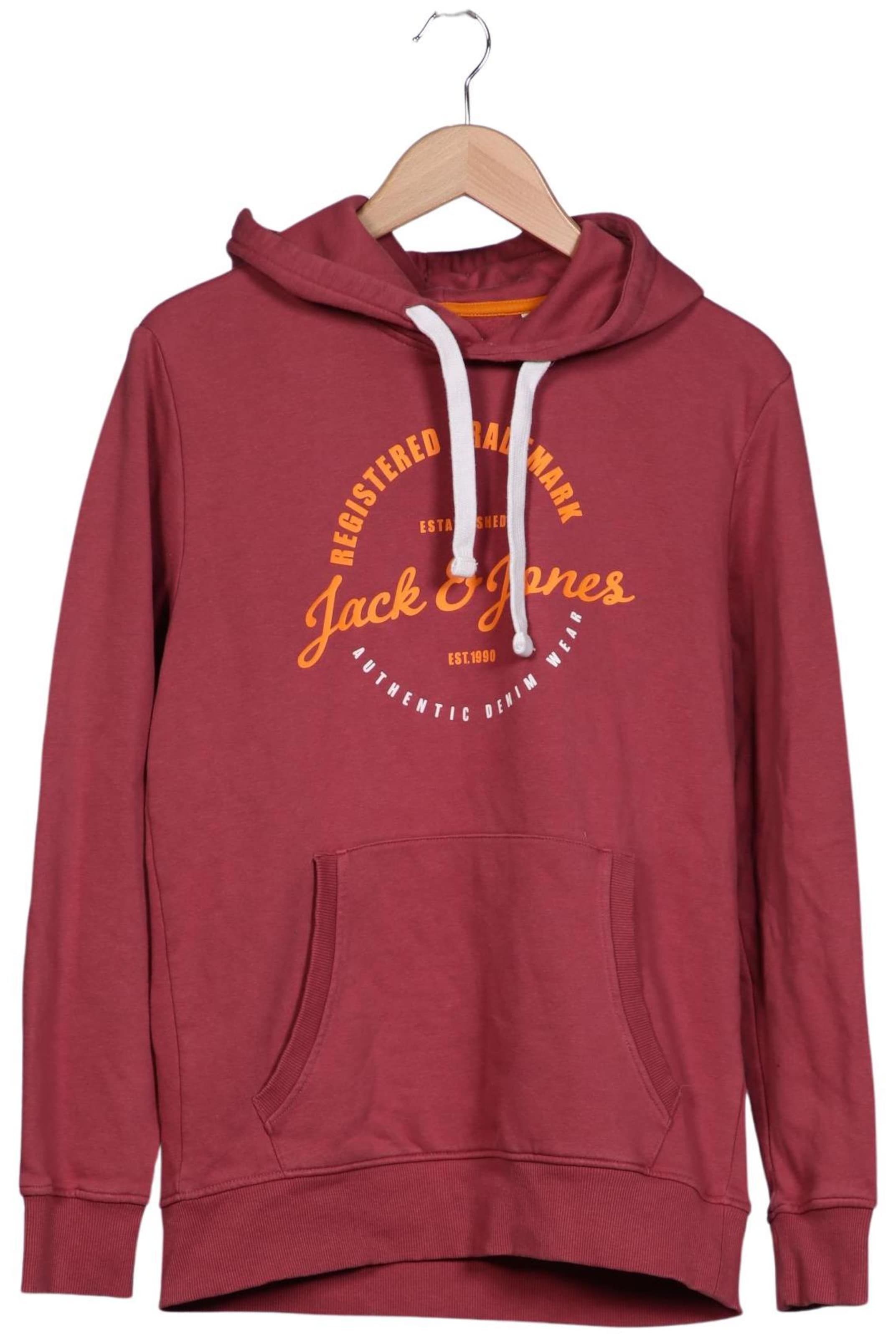 JACK & JONES Sweatshirt & Zip-Up Hoodie in L in Red: front