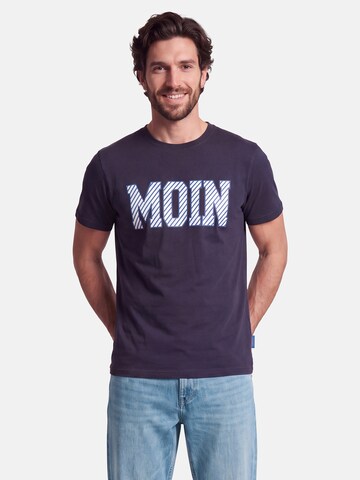 salzhaut Shirt 'Diek - Moin' in Blue: front