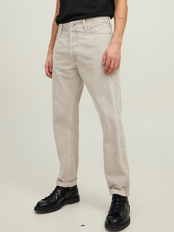 JACK & JONES Regular Jeans 'CHRIS' in Beige: predná strana