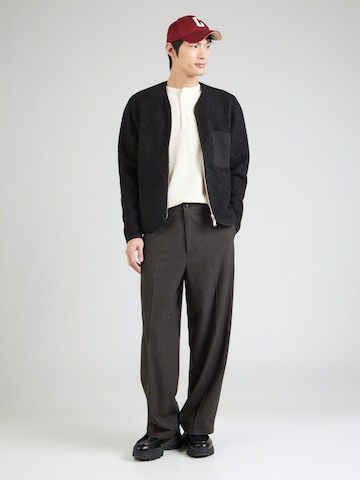 DRYKORN Fleece Jacket 'JOHNAN 10' in Black