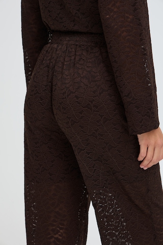 Fransa - Pierna ancha Pantalón 'AMELIA' en marrón