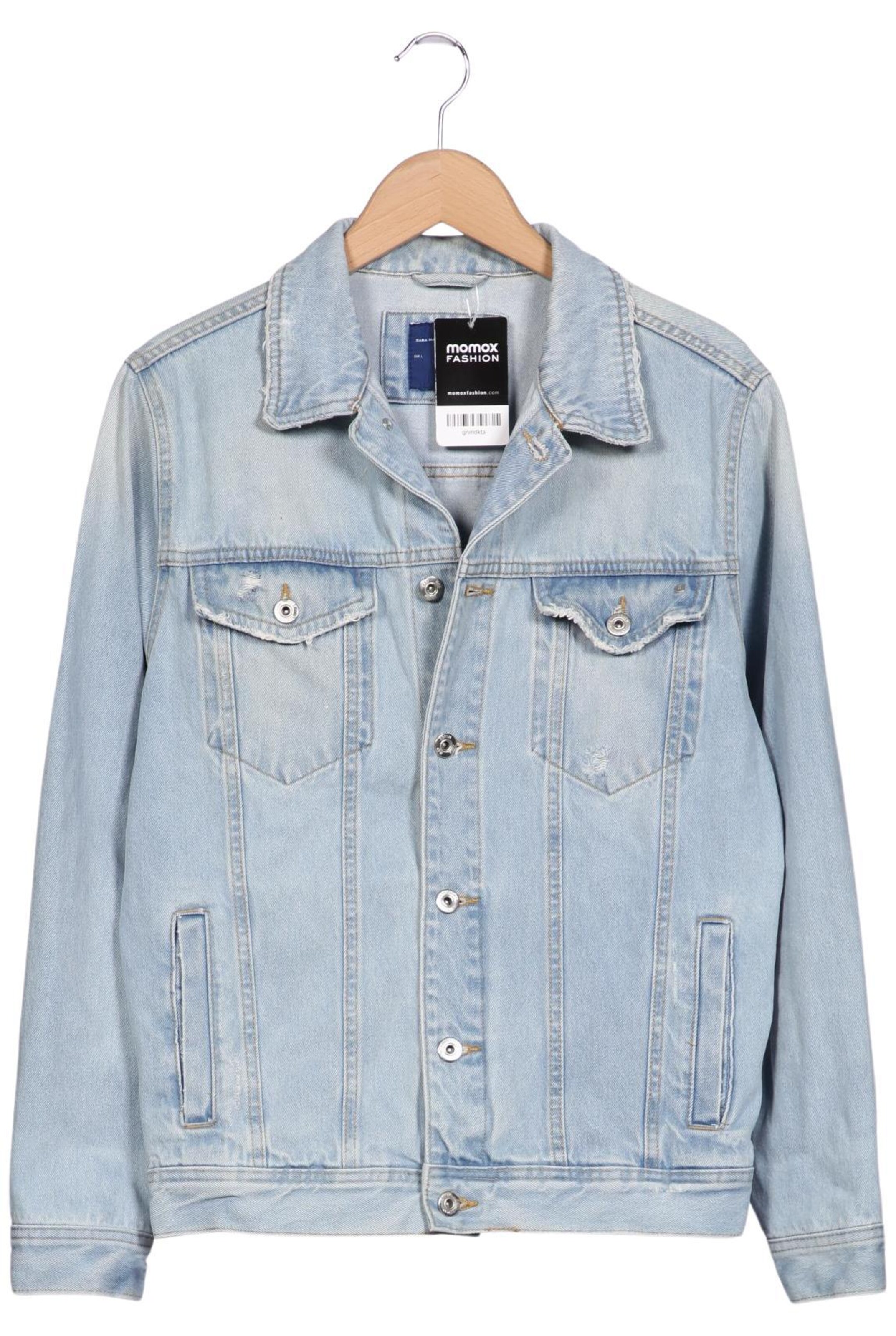 ZARA Jacket & Coat in L in Blue: front