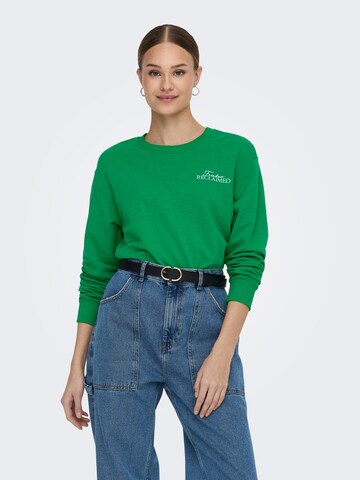JDY Sweatshirt 'AMAZE' in Green: front