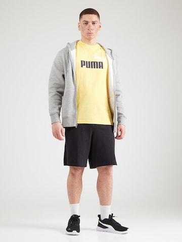 PUMA Performance shirt 'ESS No. 1' in Yellow
