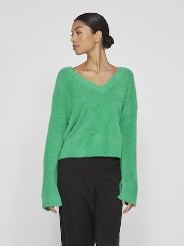 VILA Пуловер 'Henny' в зелено