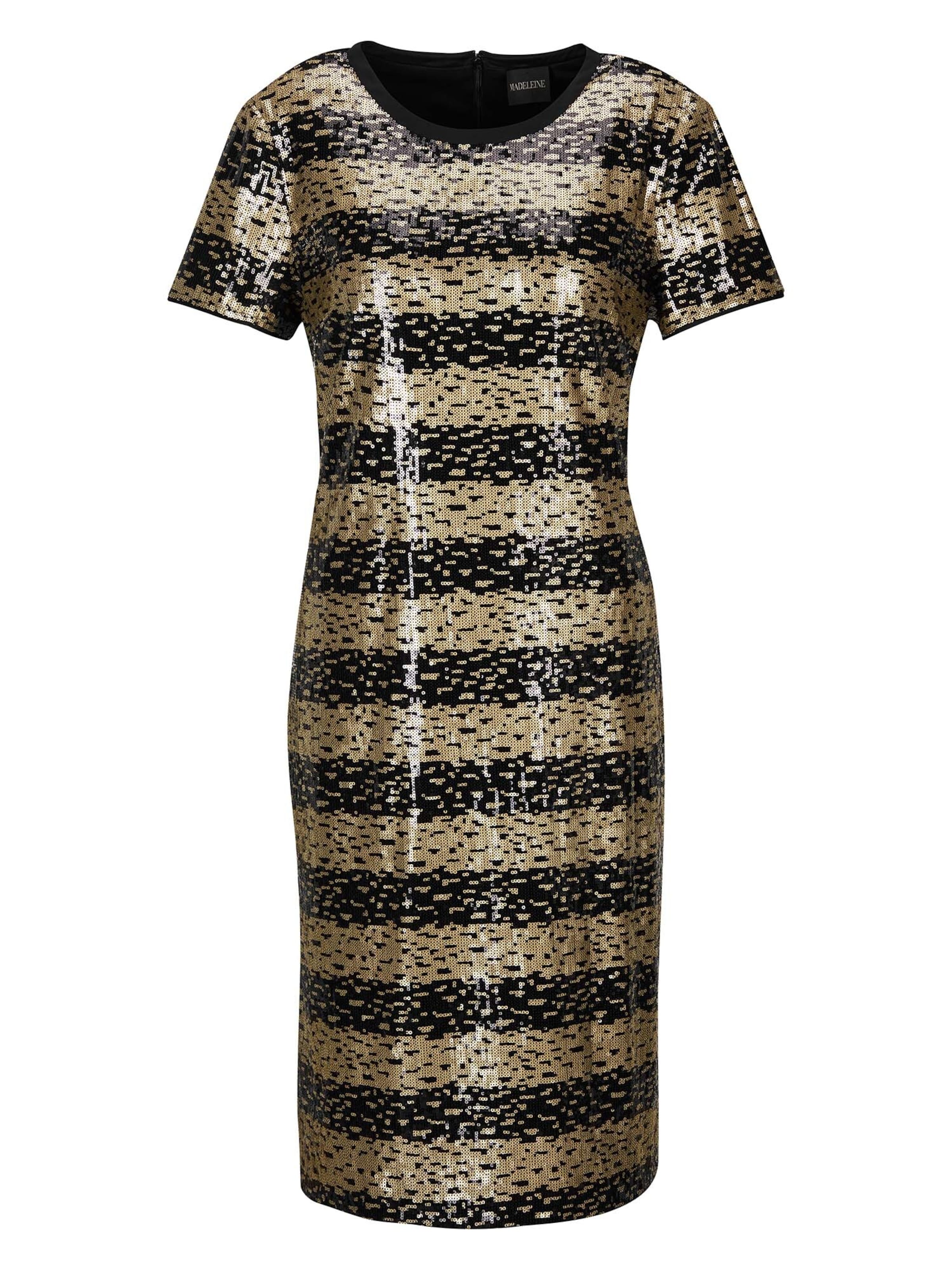 Robe de cocktail MADELEINE en or : devant