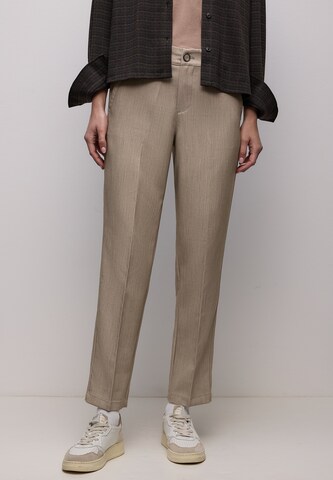 CECIL Slim fit Chino Pants in Brown: front