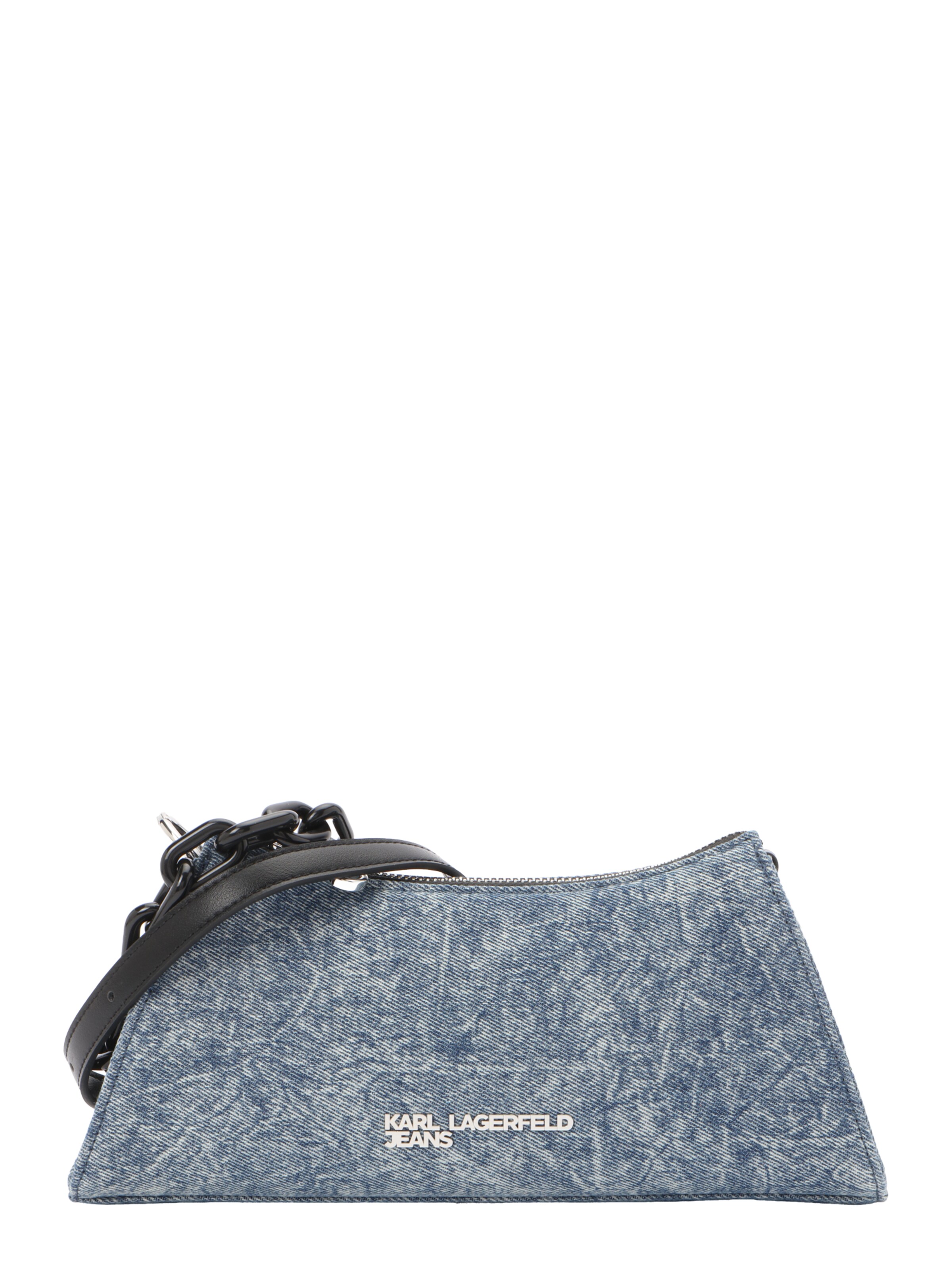 KARL LAGERFELD JEANS - Mala de ombro em azul: frente