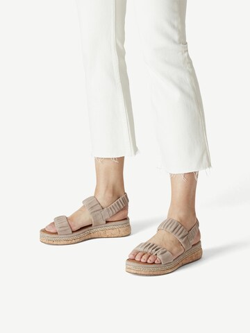 TAMARIS - Sandalias en beige: frente