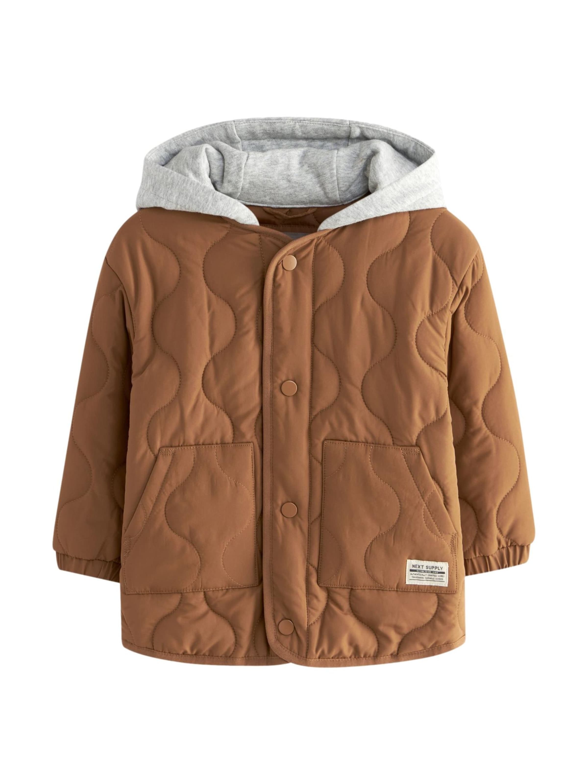 Next Přechodná bunda – hnědá: přední strana