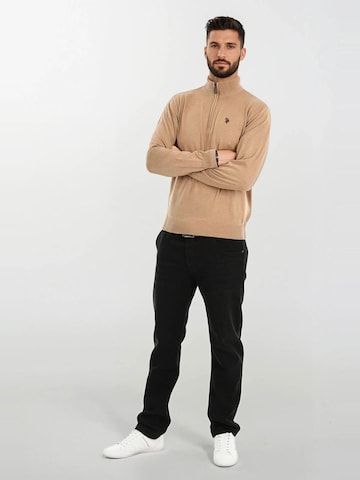 Pull-over U.S. POLO ASSN. en marron