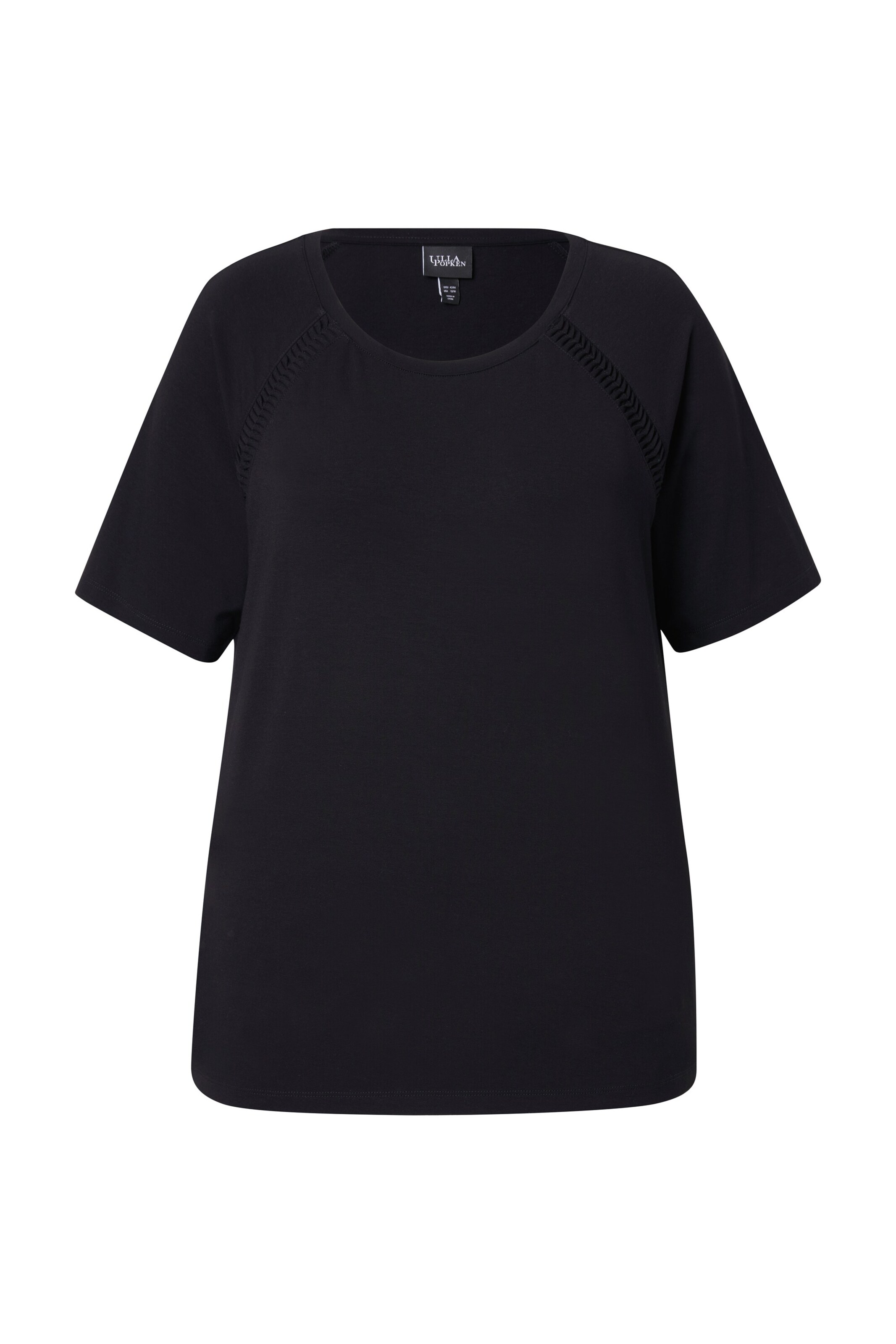 Ulla Popken Shirt in Schwarz: Vorderseite