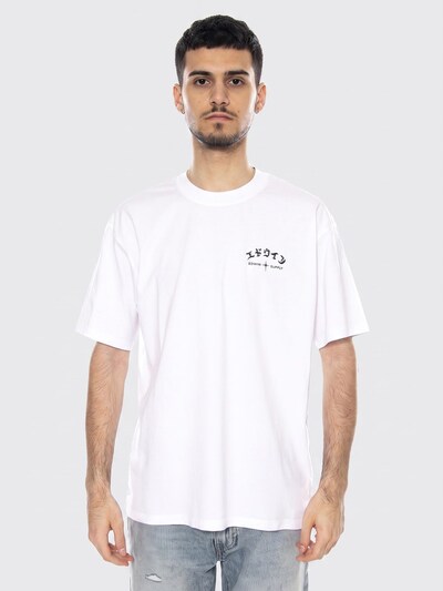 EDWIN T-Shirt 'HIGH LIFE LOW LEVELS CHEST TS' en S en blanc, Vue avec produit
