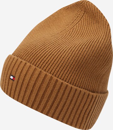 TOMMY HILFIGER Beanie in Brown: front