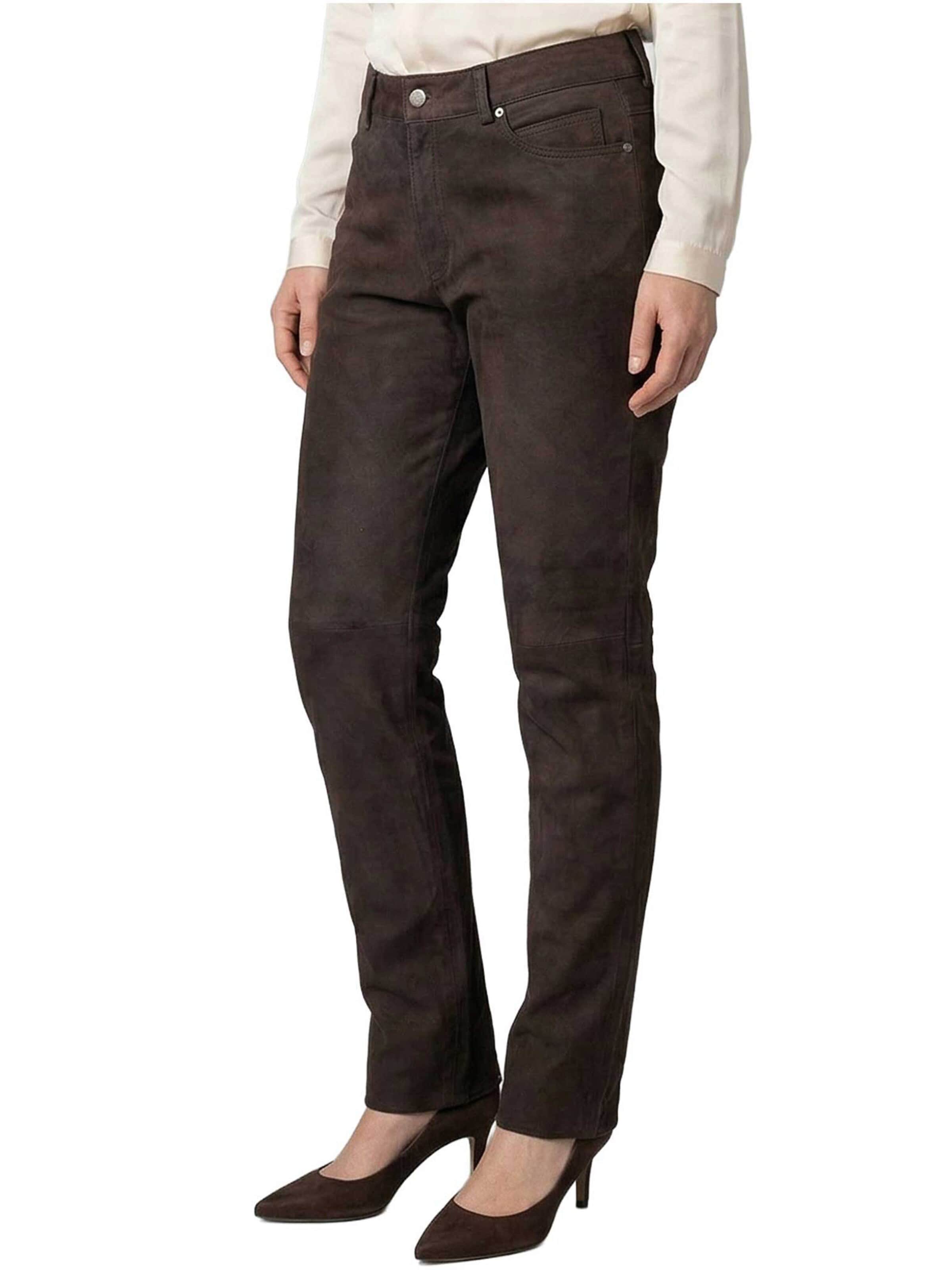 MADDOX - regular Pantalón 'Pauletta' en marrón: frente