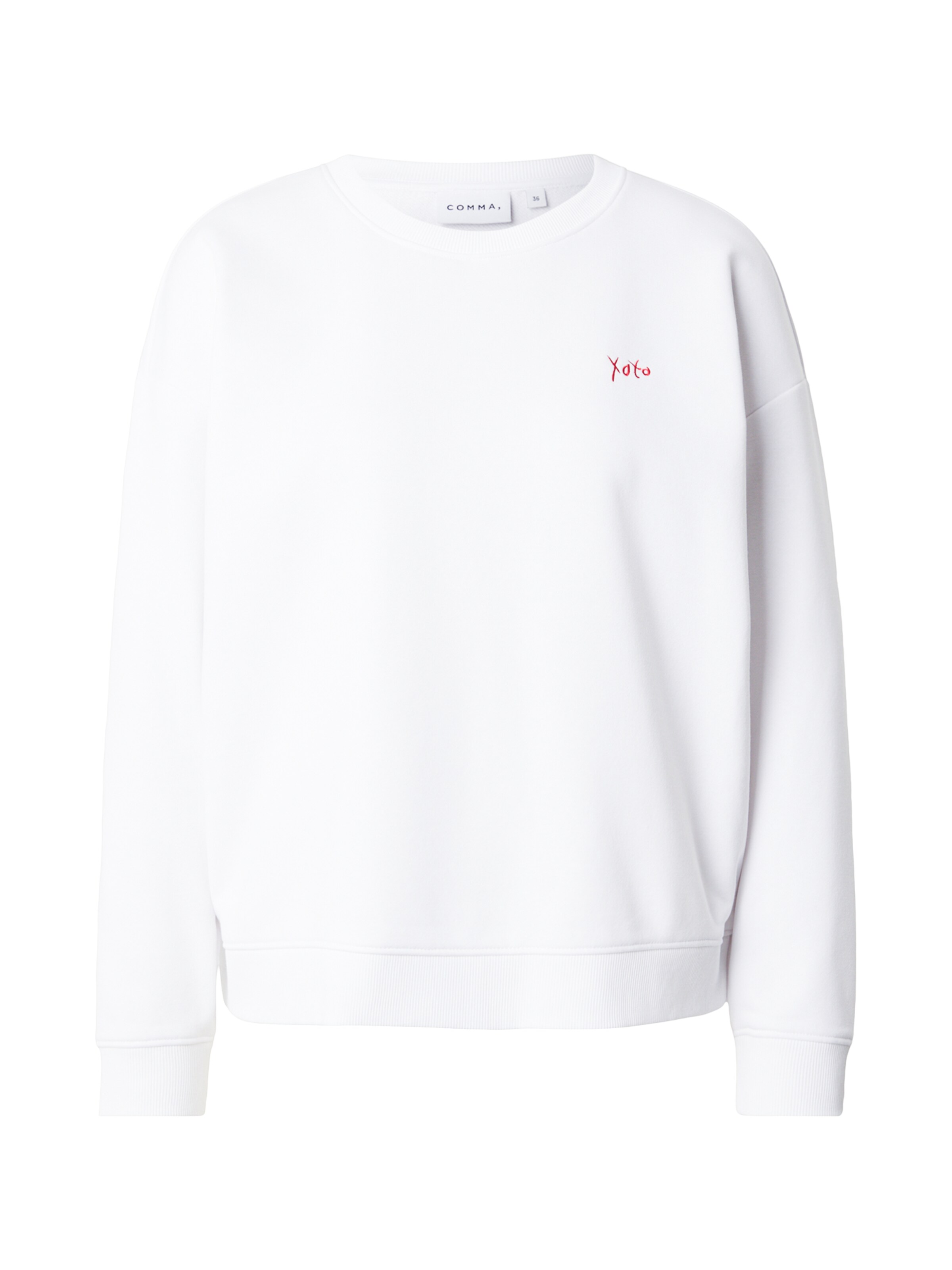 COMMA Sweatshirt i hvid: forside
