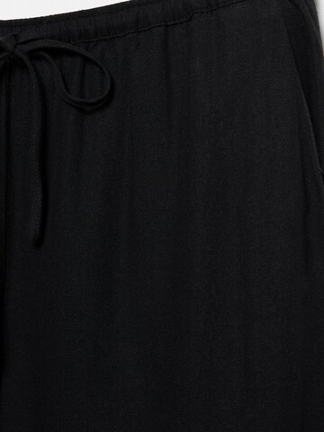 Pull&Bear Wide Leg Bukser i sort