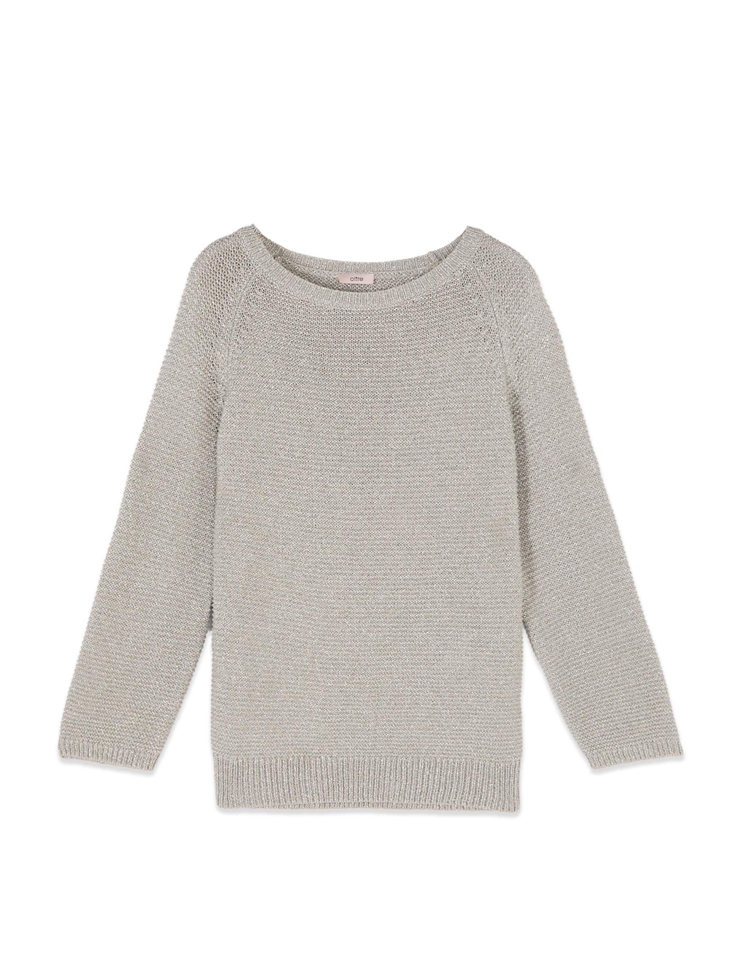 Pull-over oltre en argent : devant