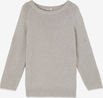 Pull-over oltre en argent : devant